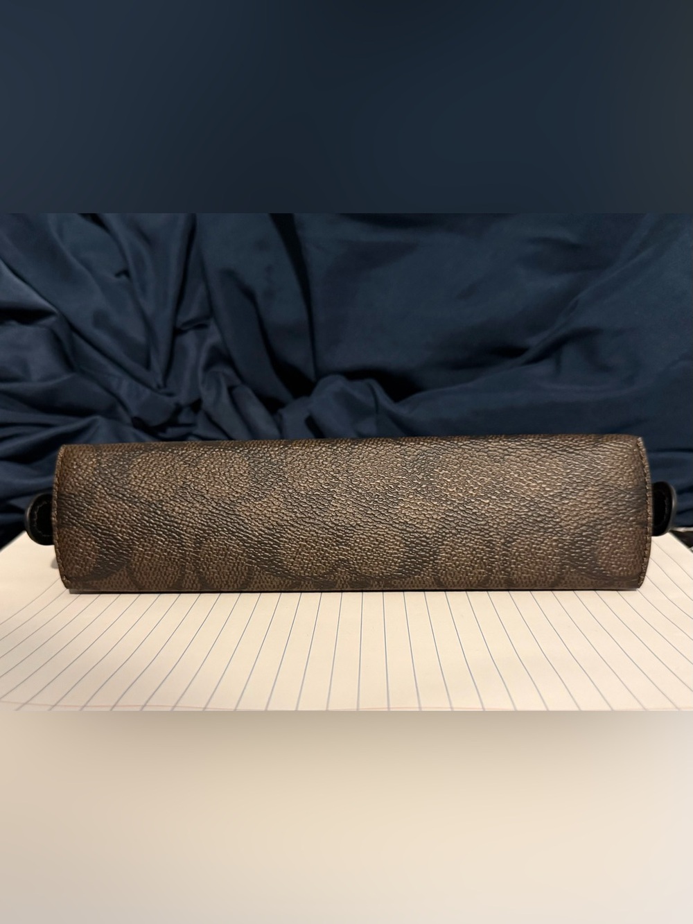 Coach Brown Signature Pencil Case